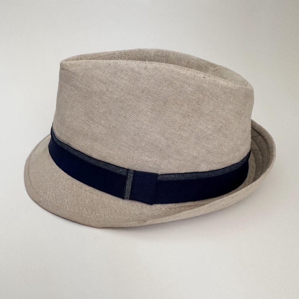 Impermeable By Weatherproof Fedora Hat Fitted Cap Beige Size L Cotton Blend VTG - Picture 4 of 7